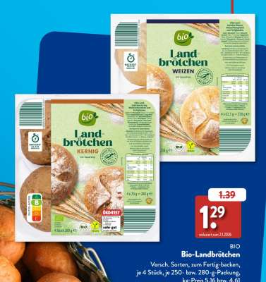 BIO Bio-Landbrötchen