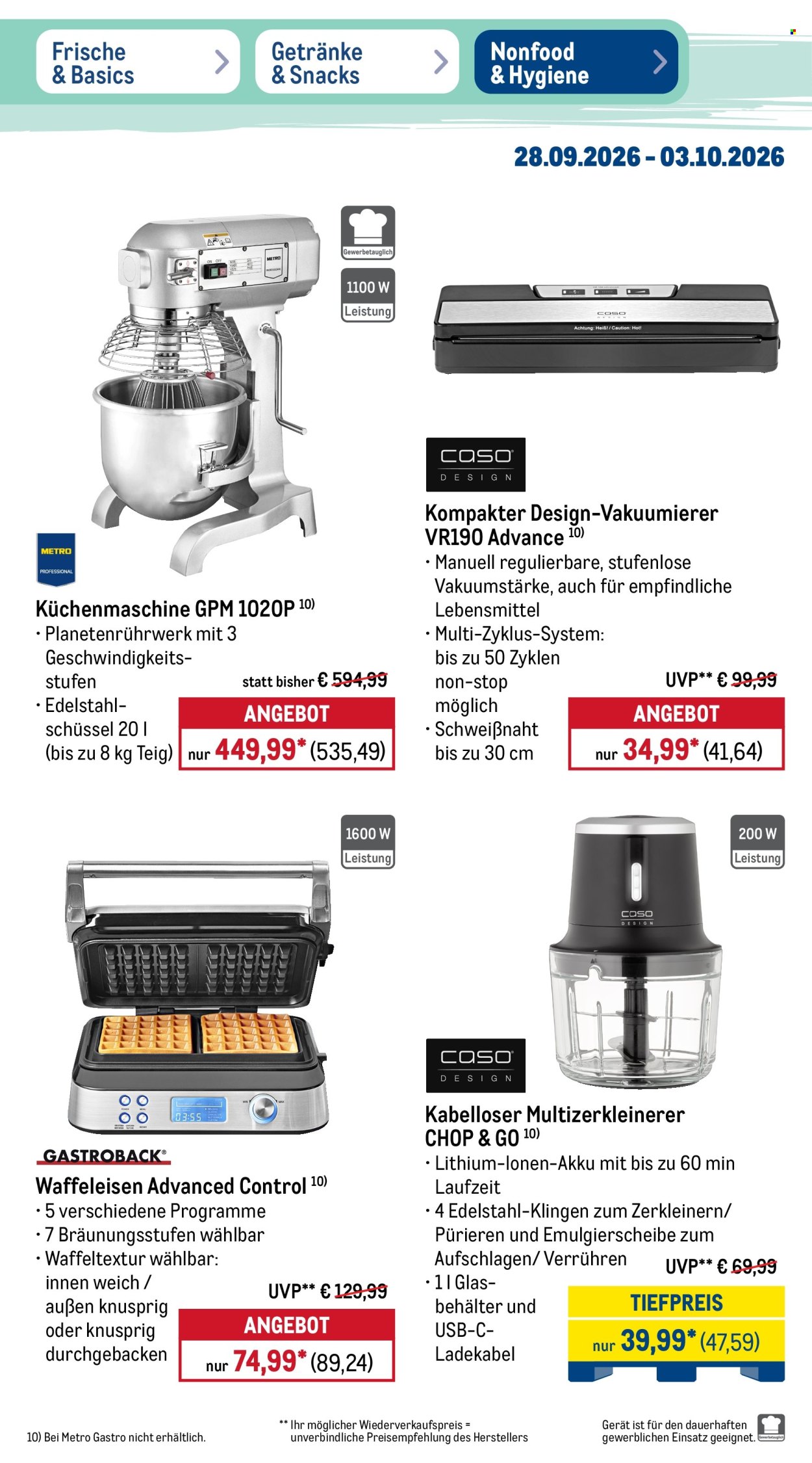 Metro Prospekte  - 28.09.2026 - 3.10.2026. Seite 39