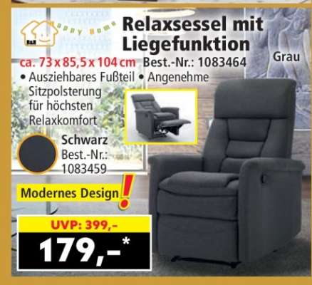 Relaxsessel mit Liegefunktion