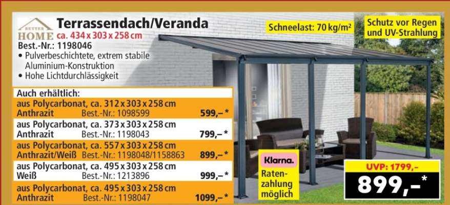 Terrassendach/Veranda