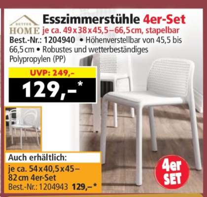 Esszimmerstühle 4er Set