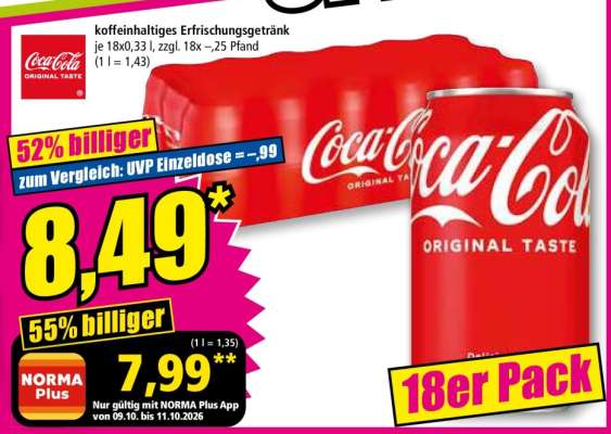 Coca-Cola Original Taste 18er Pack