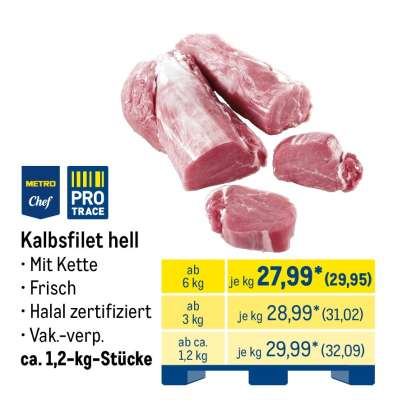 Kalbsfilet hell
