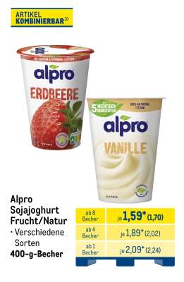 Alpro Sojajoghurt Frucht/Natur