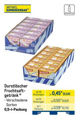 Durstlöscher Fruchtsaftgetränk