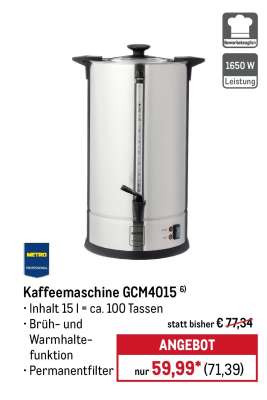 Kaffeemaschine GCM4015