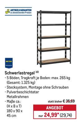 Schwerlastregal*