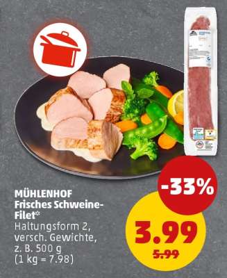 MÜHLENHOF Frisches Schweine-Filet*