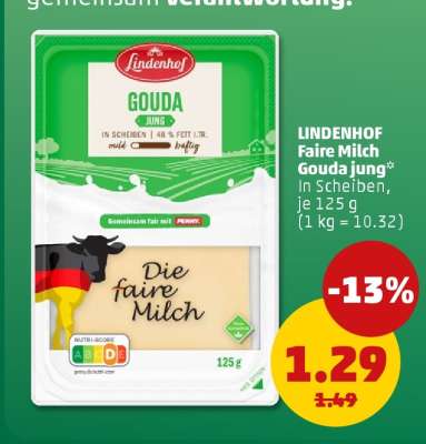 LINDENHOF Faire Milch Gouda jung