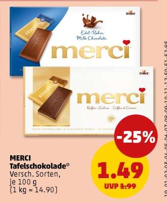 MERCI Tafelschokolade
