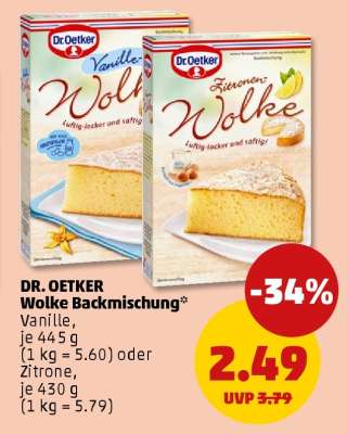 DR. OETKER Wolke Backmischung