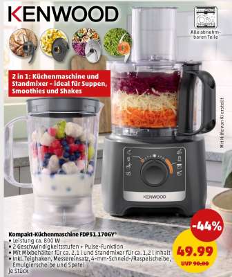 Kompakt-Küchenmaschine FDP31.170GY