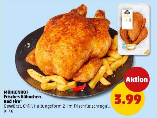 MÜHLENHOF Frisches Hähnchen „Red Fire“