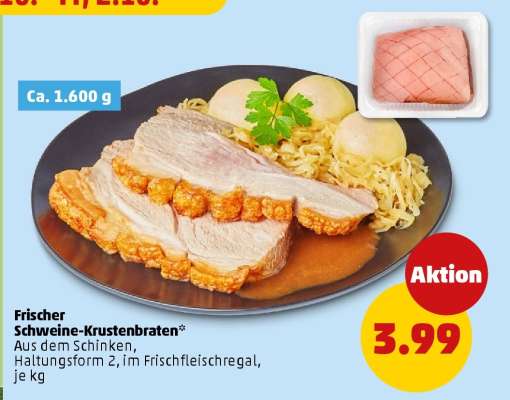 Frischer Schweine-Krustenbraten