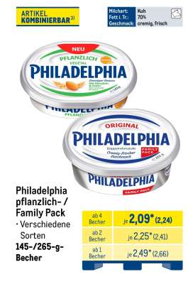 Philadelphia pflanzlich- / Family Pack