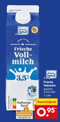 Frische Vollmilch
