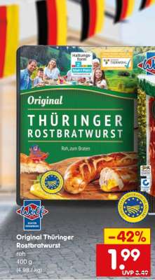 Original Thüringer Rostbratwurst