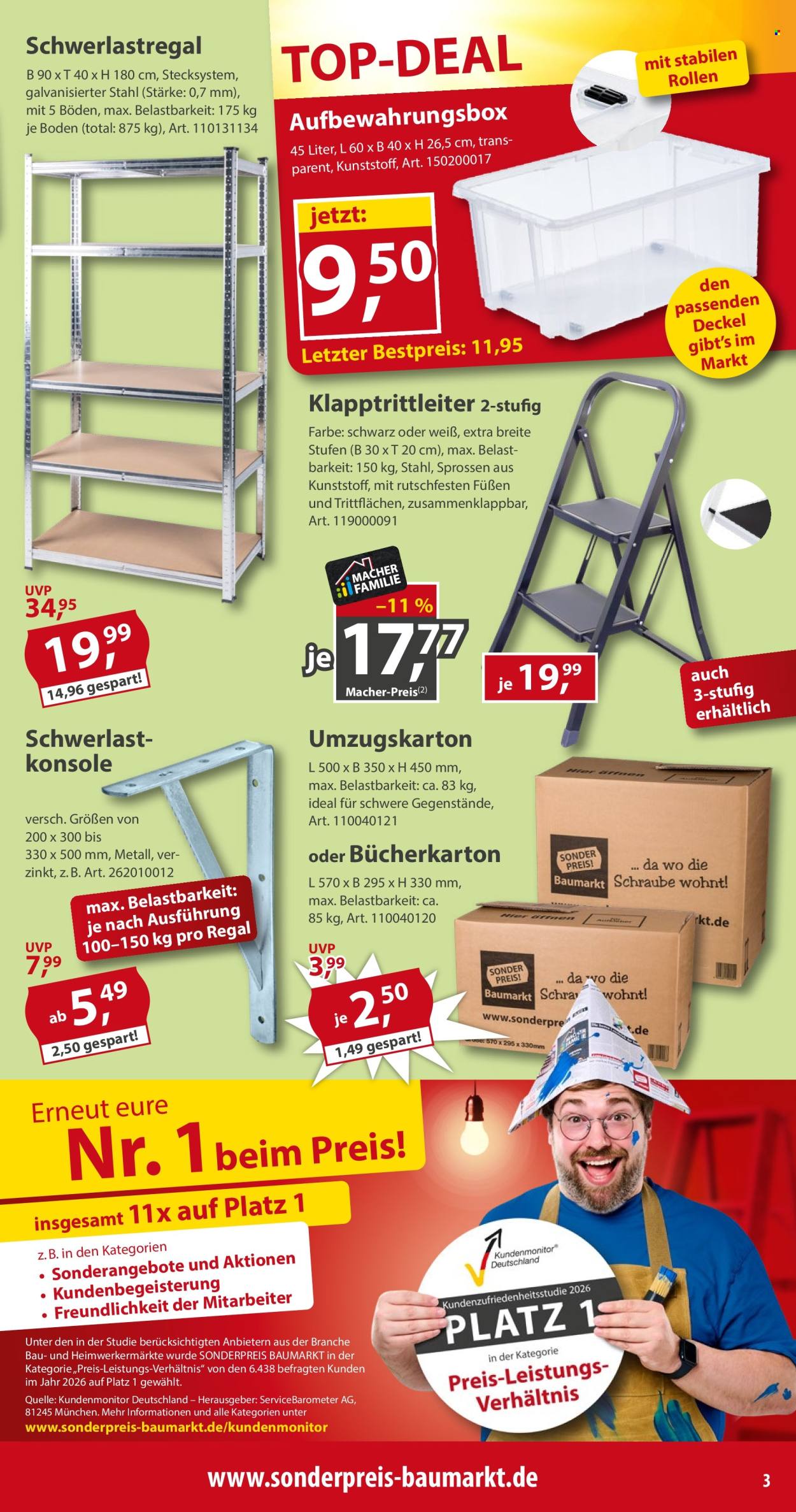 Sonderpreis-Baumarkt Prospekte  - 3.10.2026 - 9.10.2026. Seite 3