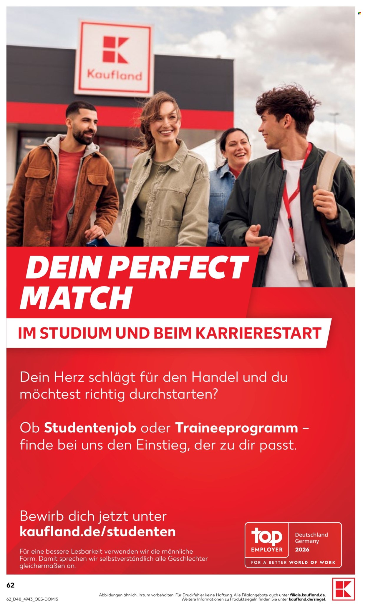Kaufland Prospekte  - 1.10.2026 - 7.10.2026. Seite 62
