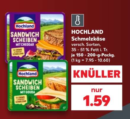HOCHLAND Schmelzkäse