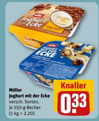 MÜLLER Joghurt mit der Ecke