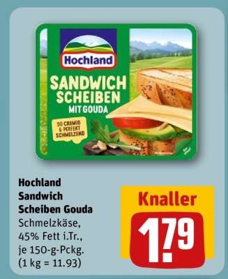 Hochland Sandwich Scheiben Gouda