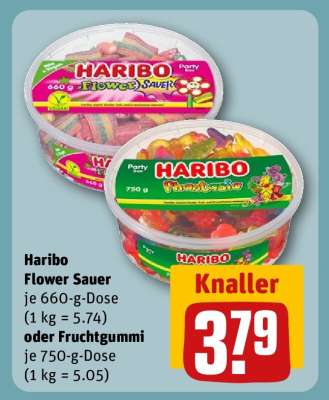 Haribo Flower Sauer oder Fruchtgummi