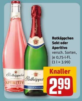 Rotkäppchen Sekt oder Aperitivo