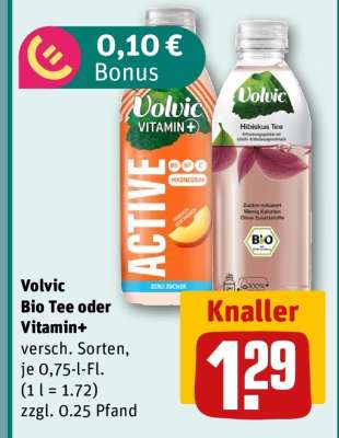 Volvic Bio Tee oder Vitamin+