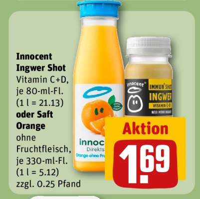 Innocent Ingwer Shot
