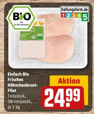 Einfach Bio Frisches Hähnchenbrust-Filet