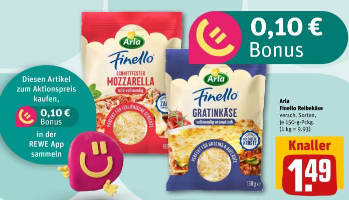 Arla Finello Reibekäse