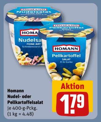 Homann Nudel- oder Pellkartoffelsalat