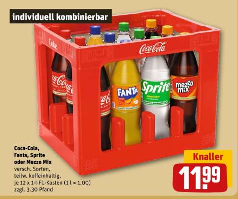 Coca-Cola, Fanta, Sprite oder Mezzo Mix