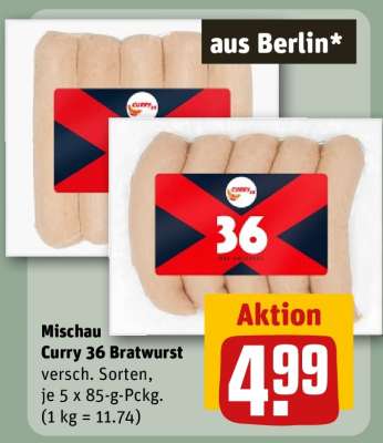Mischau Curry 36 Bratwurst