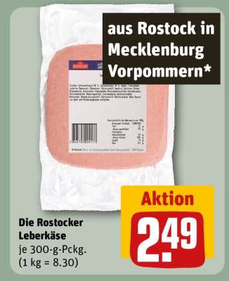 Die Rostocker Leberkäse