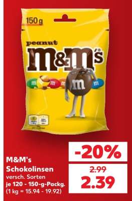 M&M's Schokolinsen