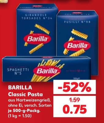 BARILLA Classic Pasta