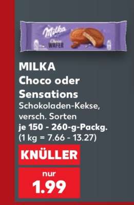 MILKA Choco oder Sensations