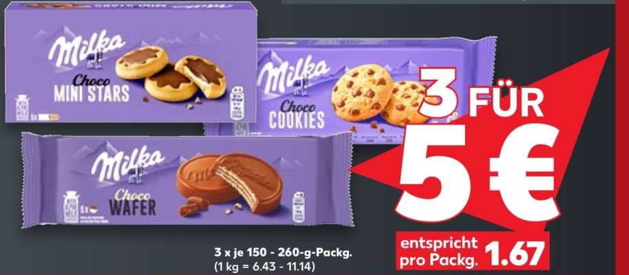 Milka Choco Mini Stars, Choco Cookies, Choco Wafer