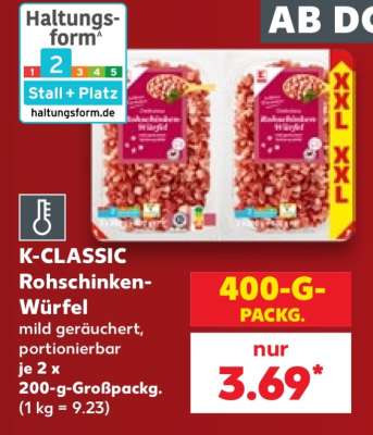 K-CLASSIC Rohschinken- Würfel