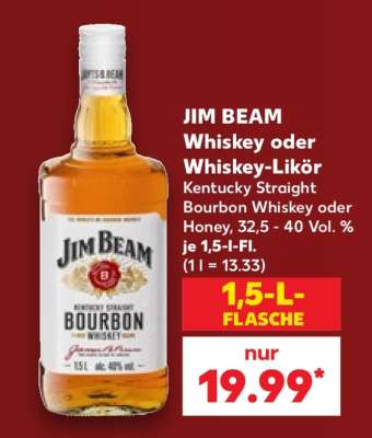 JIM BEAM Whiskey oder Whiskey-Likör