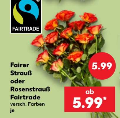 Fairer Strauß oder Rosenstrauß Fairtrade