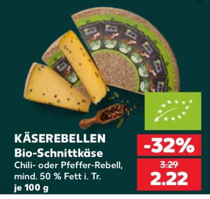 KÄSEREBELLEN Bio-Schnittkäse