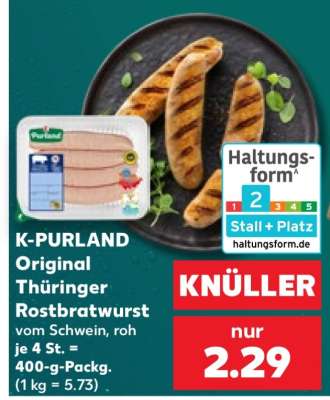 K-PURLAND Original Thüringer Rostbratwurst