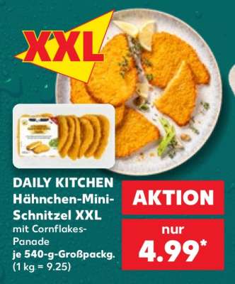 DAILY KITCHEN Hähnchen-Mini-Schnitzel XXL
