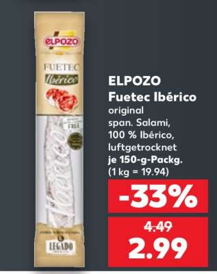 ELPOZO Fuetec Ibérico