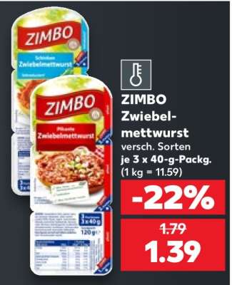 Zimbo Zwiebelmettwurst