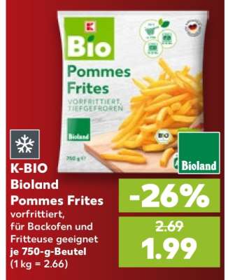 K-BIO Bioland Pommes Frites
