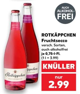 ROTKÄPPCHEN Fruchtsecco°